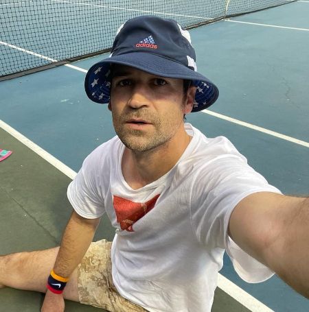 Manuel Garcia-Rulfo posted a picture he took at the tennis court.